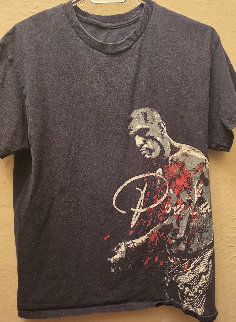 Dustin Poirier MMA Graphic Tee Black Distressed UFC Fighter The Diamond Shirt
